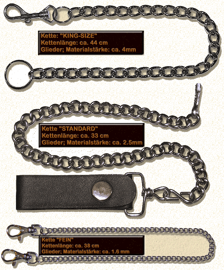 Sicherungsketten aus Vollstahl für Geldboersen