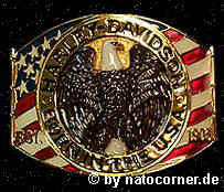 Harley-Davidson Gürtelschnalle -Born in the USA- Buckles von Raintree für Sammler